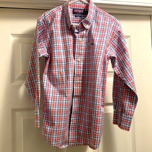 Vineyard Vines whale shirt long sleeve button down Size 7